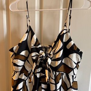 Tabitha Brown Black and White Patterned Dress